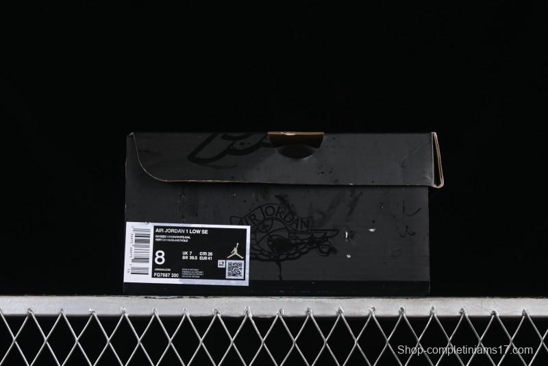 Nike Air Jordan 1 Low AJ1 White Green Low Top Casual Sneakers - FQ7687-300