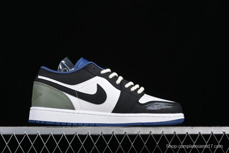 Nike Air Jordan 1 Low AJ1 Casual Lifestyle Sneakers - 553558-414
