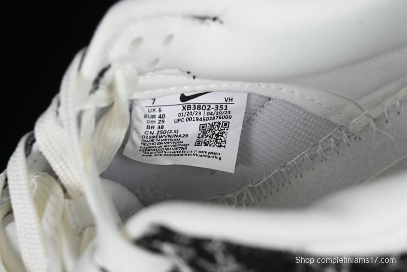 Nike SB Dunk Low LV Collaboration - Black Denim Anniversary High-End Custom Low-Top Casual Skate Shoes - XB3802-351