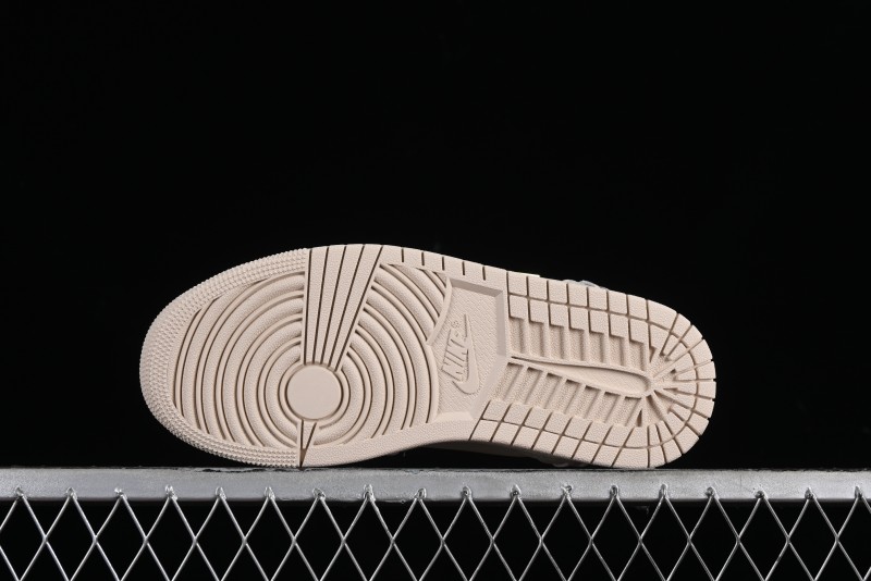 Nike Air Jordan 1 Low "Method of Make" Casual Sneakers in White Gold - FN5032-200