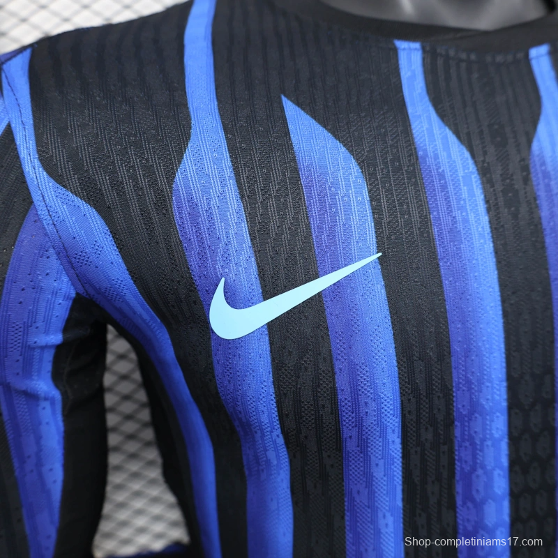 25/26 Player Version Inter Milan Home Long Sleeve Jersey