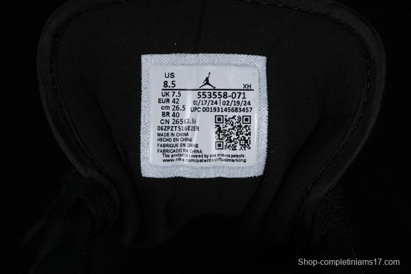 Nike Air Jordan 1 Low AJ1 Black Gold Hook Casual Sneakers - 553558-071