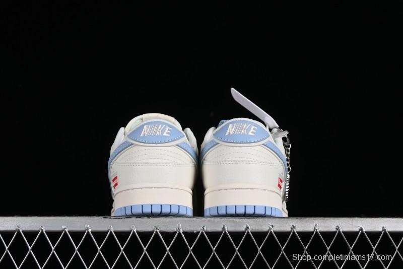 Nike Supreme x SB Dunk Low Stone Island Collaboration - Azure Starry Sky Anniversary High-End Custom Low-Top Casual Sneakers - BB9866-001