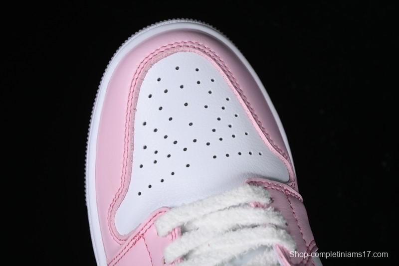 Nike Air Jordan 1 Low "White/Pink Foam/Glacier Blue" Casual Sneakers - HM3706-141