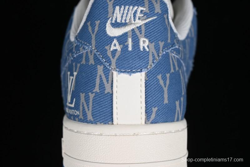 Nike Air Force 1 '07 Low LV Collaboration - Denim Double Swoosh Low-Top Casual Sneakers - HD1968-028