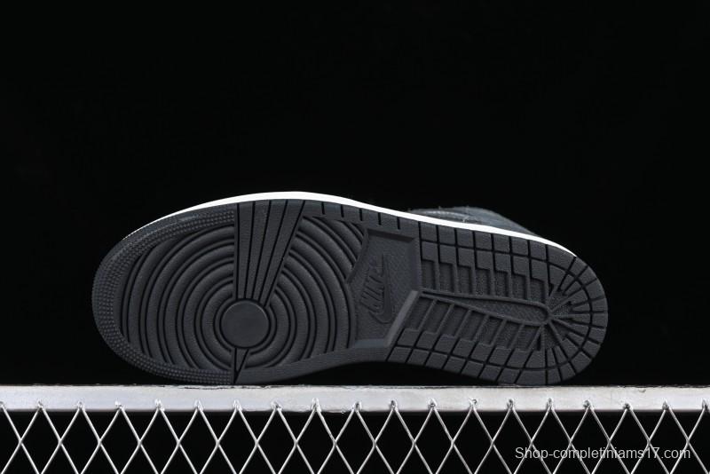 Nike Air Jordan 1 Mid Basketball Shoes in Space Gray - FJ3448-001