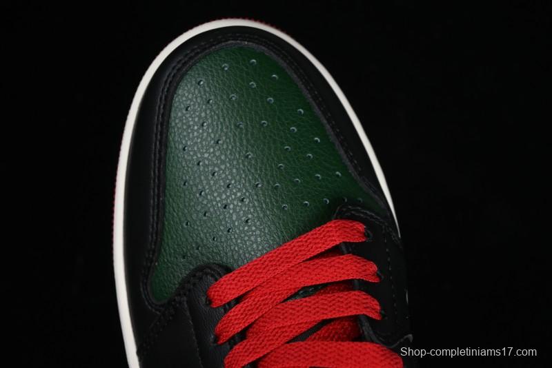 Nike Air Jordan 1 Low AJ1 Black Green Casual Sneakers - CZ0775-036
