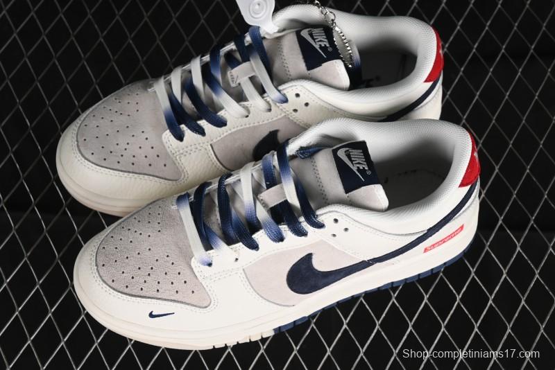 Nike SB Dunk Low Supreme Collaboration Anniversary Custom Low-Top Casual Skate Shoes - FC1688-142