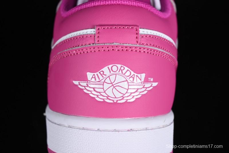 Nike Air Jordan 1 Low AJ1 Rose Pink Low-Top Casual Lifestyle Sneakers - FV8486-600