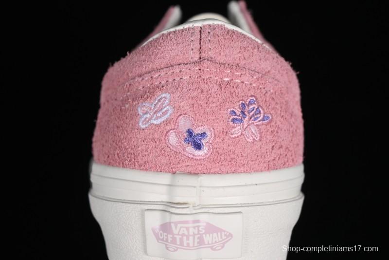 Vans Style 36 Low-Top Skate Shoes with Pink Embroidery - VN000CRPGRN