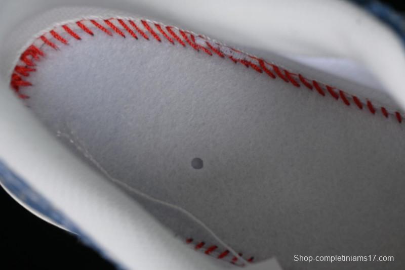 Nike Air Force 1 '07 Low LV Collaboration - Denim Double Swoosh Low-Top Casual Sneakers - HD1968-028