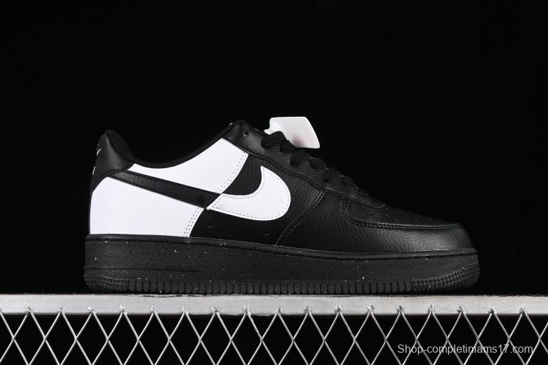 Nike Air Force 1 '07 Low Casual Sneakers with Broken Swoosh Design - HF9096-001