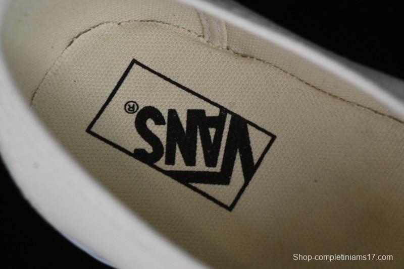 Vans Authentic White Blue Canvas Skate Shoes - VN0009PVEAK