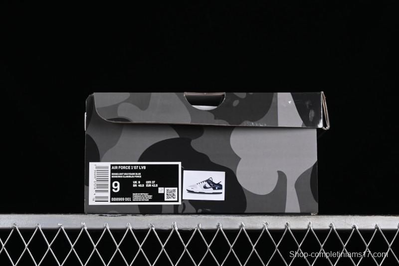 Nike SB Dunk Low BAPE Collaboration - Light Blue Grey Anniversary High-End Custom Low-Top Casual Skate Shoes - BB8969-001