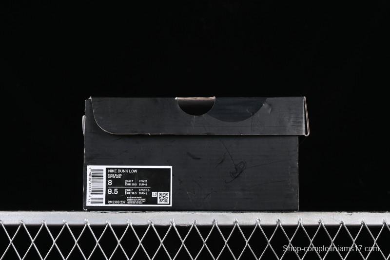 Nike Supreme x SB Dunk Low Casual Skate Shoes in Black and Beige - RM2308-237