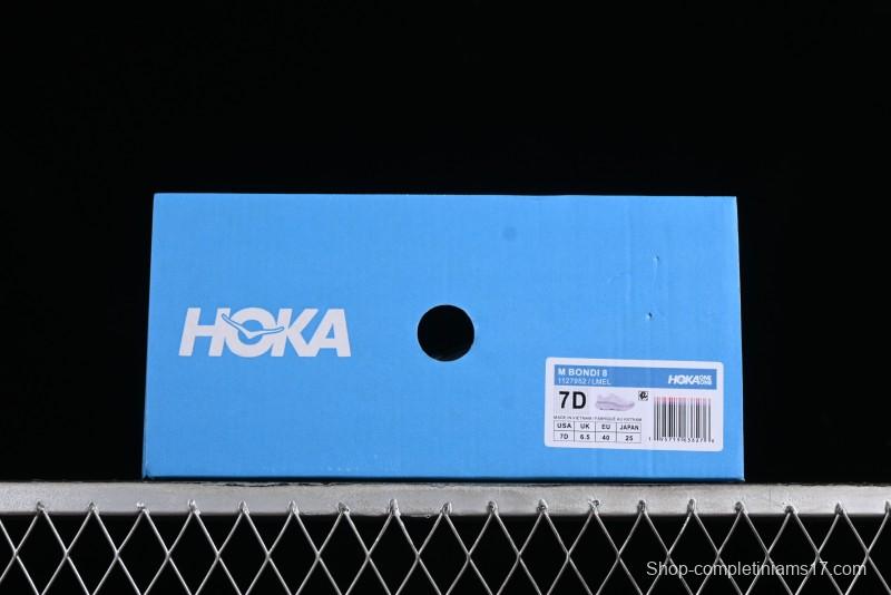 HOKA ONE ONE Bondi 8 Performance Cushion Running Shoes with Enhanced Support - 1127952 LMEL