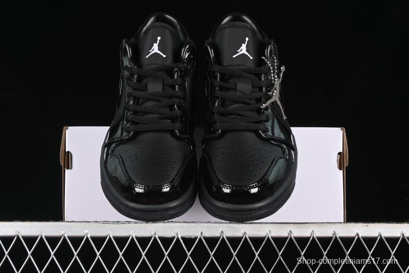 Nike Air Jordan 1 Low "Black Croc" Casual Sneakers - HJ7743-010