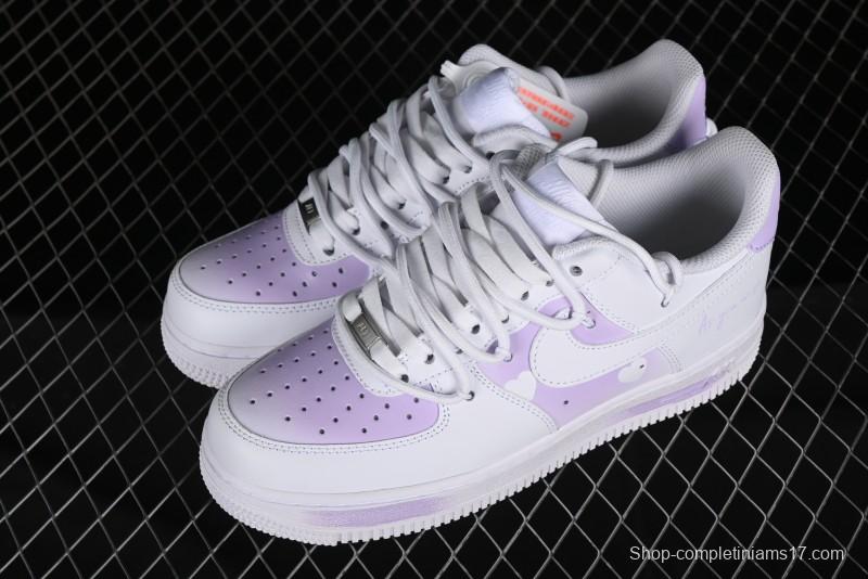 Nike Air Force 1 '07 Low Custom Spray Painting Romantic Message Low-Top Casual Sneakers - ZH0316-028