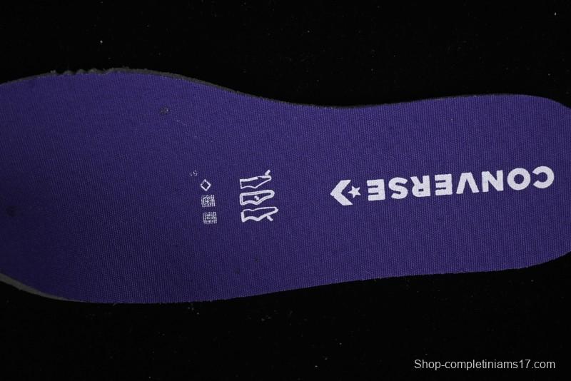 Converse One Star Retro Low-Top Skate Shoes in Purple Suede - 171586C