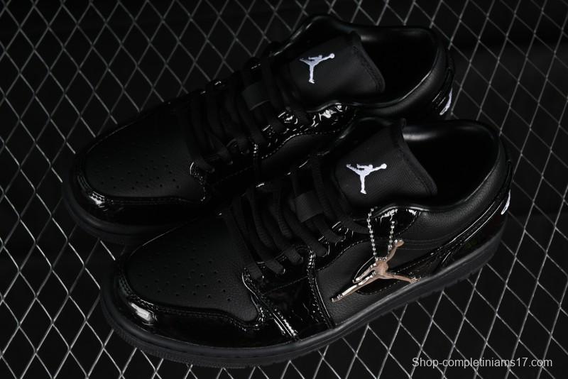 Nike Air Jordan 1 Low "Black Croc" Casual Sneakers - HJ7743-010