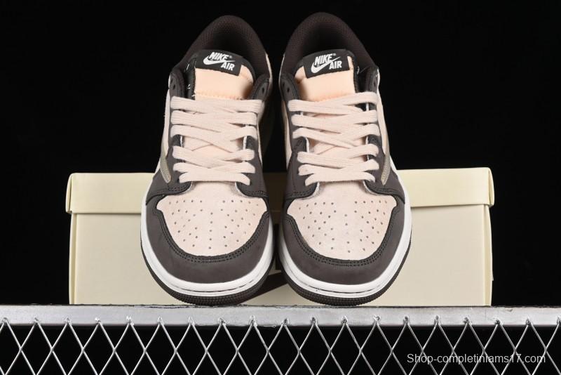 Nike Travis Scott x Air Jordan 1 Low OG Retro Basketball Shoes - DM7866-818
