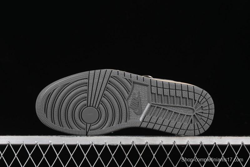 Nike Travis Scott x Fragment Design x Air Jordan 1 Low OG SP AJ1 Retro Sneakers - CH6336-013