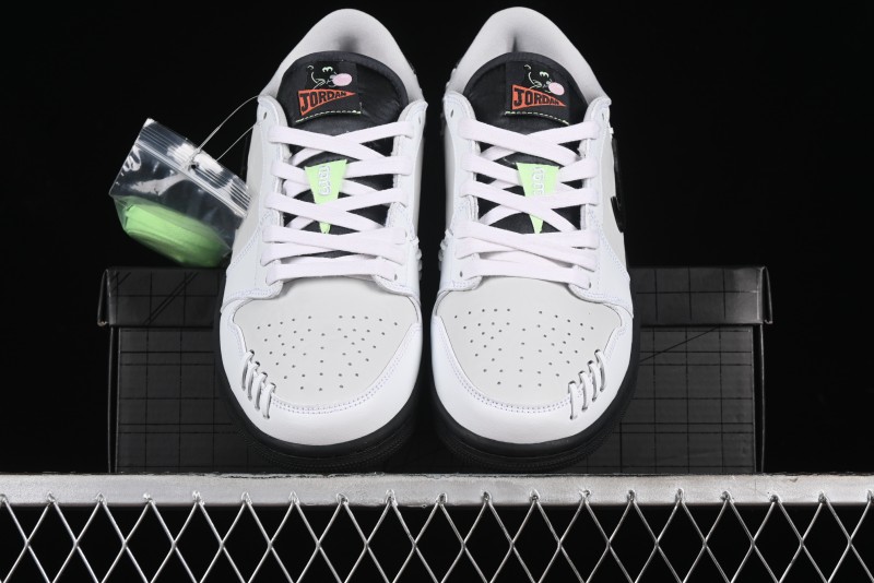 Nike Air Jordan 1 Low Method of Make Casual Sneakers with Metallic Grey Design - HM3689-001