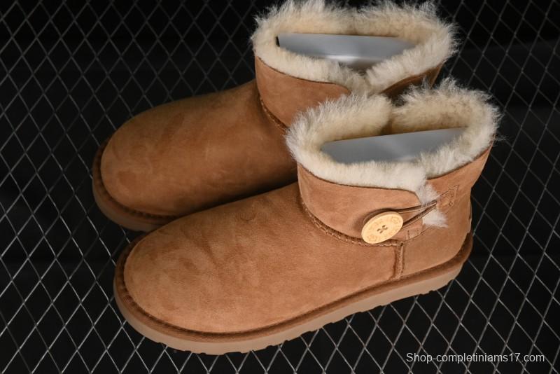 UGG Mini Bailey Button II Classic Short Boots with Wooden Button - 1016422