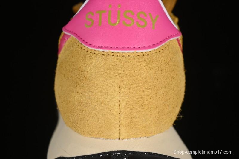 Stussy x Nike Roshe Run LD-1000 Comfortable Versatile Non-Slip Durable Waffle Low-Top Casual Running Shoes - FQ5369-700