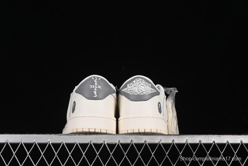 Nike Travis Scott x Fragment Design x Air Jordan 1 Low OG SP AJ1 Bape Collaboration - LJ5188-012