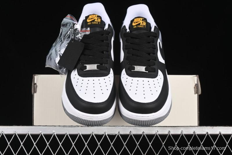 Nike Air Force 1 '07 Low Casual Sneakers in Black, White, and Gray - FB7162-081