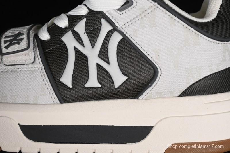 New York Yankees Chunky Liner Mid Denim Monogram Sandals with Velcro Closure and Thick Sole - 3ASXCHL4N50GRS