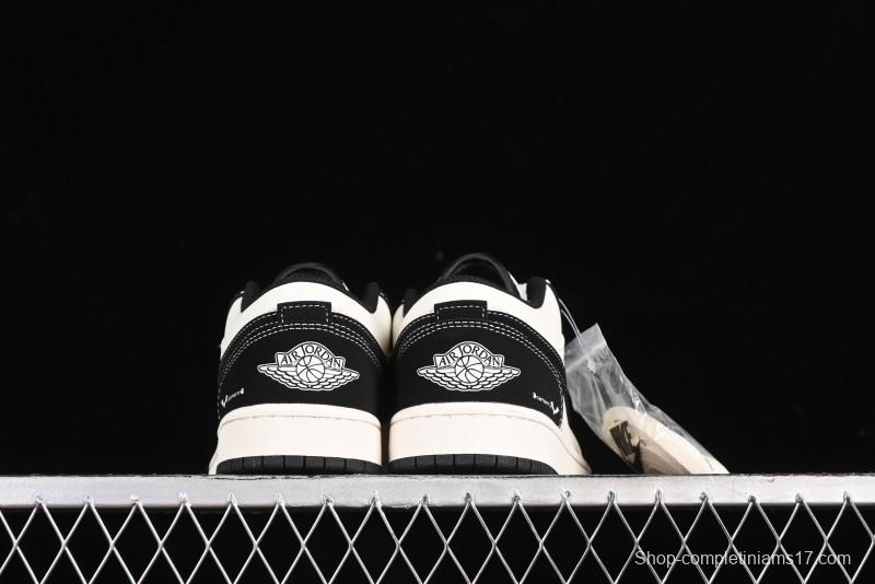 Nike Air Jordan 1 Low AJ1 Marvel Collaboration - Batman Custom High-End Low-Top Basketball Shoes - SJ6650-011