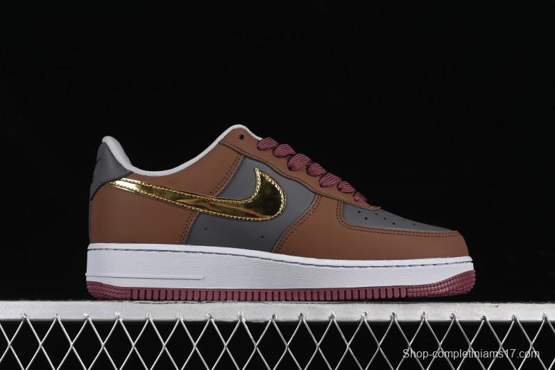 Nike Air Force 1 '07 Low Sun Black Myth Wukong Themed Casual Sneakers - CW2288-111