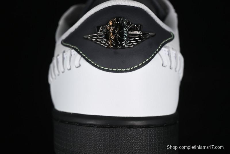 Nike Air Jordan 1 Low Method of Make Casual Sneakers with Metallic Grey Design - HM3689-001