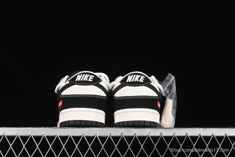 Nike SB Dunk Low SUP Collaboration - Strap Black Hook Anniversary High-End Custom Low-Top Casual Skate Shoes - SJ2068-288