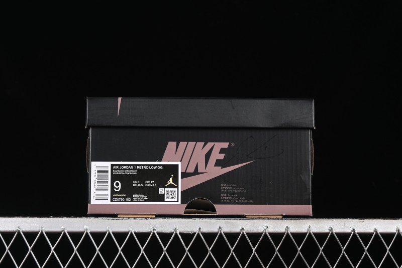 Nike Air Jordan 1 Low AJ1 Retro Basketball Shoes with Mocha Suede Accents - CZ0790-102