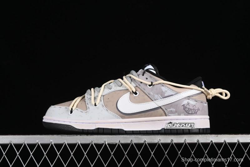 Nike Dunk Low "Joker" Speed Space Breaker White Grey SB Strap Casual Skate Shoes - DD1391-100
