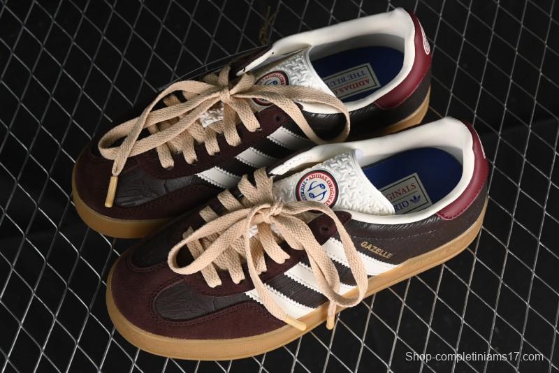 Adidas Originals Gazelle Indoor Retro Casual Slip-Resistant Wear-Resistant Low-Top Sneakers - JP5671