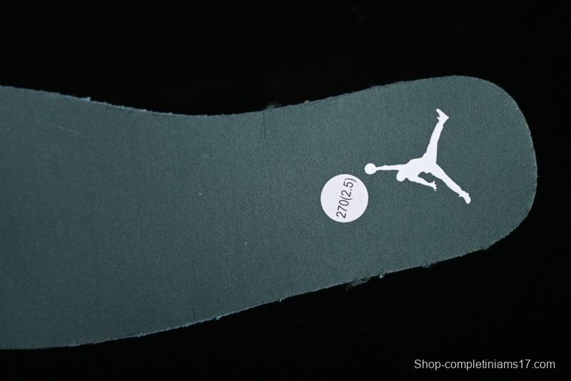 Nike Air Jordan 1 Low Retro Casual Sneakers in White Green - FQ7687-300