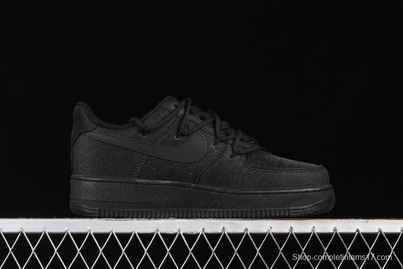 Nike Air Force 1 '07 Low White Black Starry Full Diamond Lace-Up Low-Top Casual Sneakers - ZH0316-032