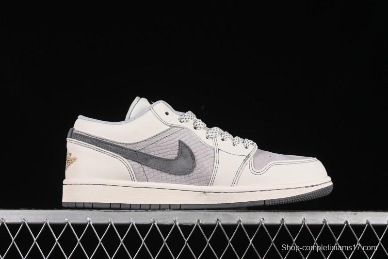 Nike Air Jordan 1 Low Retro Basketball Shoes Custom Black Myth Wukong Design - SJ9950-041