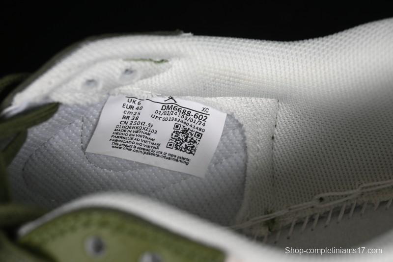 Nike Travis Scott x Fragment Design x Air Jordan 1 Low OG SP AJ1 Retro Sneakers in Sail Military Green - DM6688-602