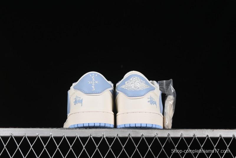 Nike Travis Scott x Fragment Design x Air Jordan 1 Low OG SP AJ1 Retro Sneakers - DM6688-609