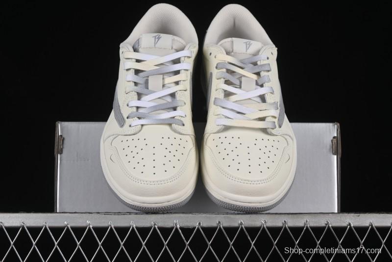 Nike Travis Scott x Fragment Design x Air Jordan 1 Low OG SP AJ1 Collaboration Sneakers - DM7866-021