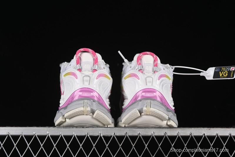 Balenciaga Runner Kith Four Color Retro Casual Sneakers - W3RMU9517