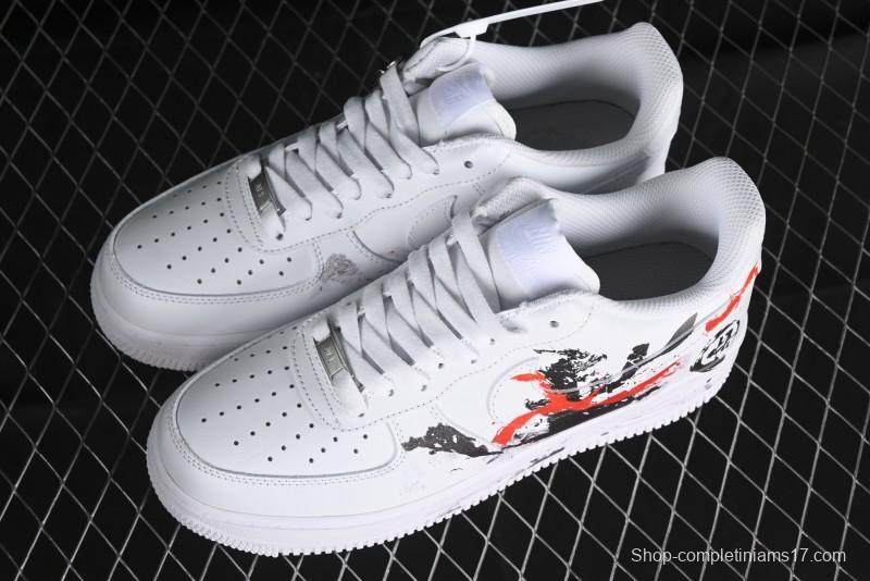 Nike Air Force 1 '07 Low Black Myth Wukong Custom Spray Paint Gift Box Low-Top Casual Sneakers - ZH0316-043