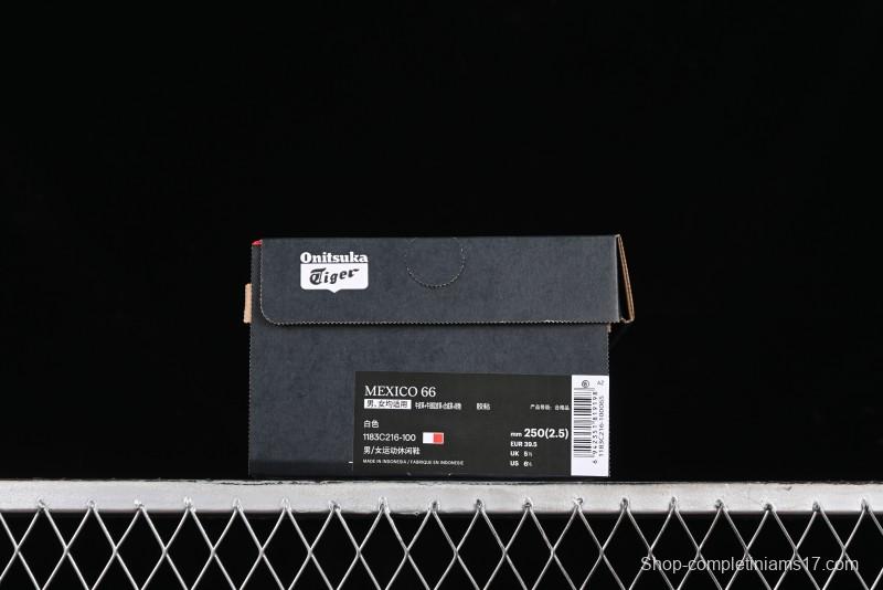 Onitsuka Tiger Mexico 66 Low-Top Leather Running Sneakers - 1183C216-100