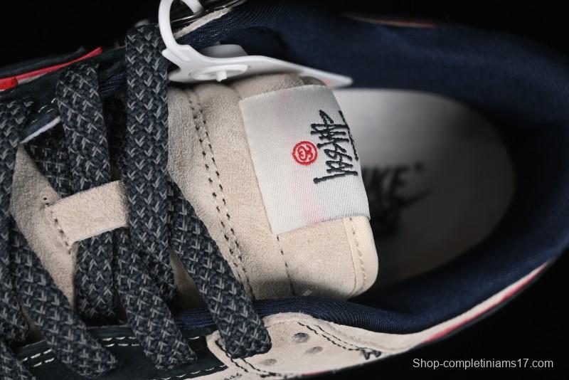Nike SB Dunk Low Stussy Collaboration - Anniversary High-End Custom Low-Top Casual Skate Shoes - DQ1098-520