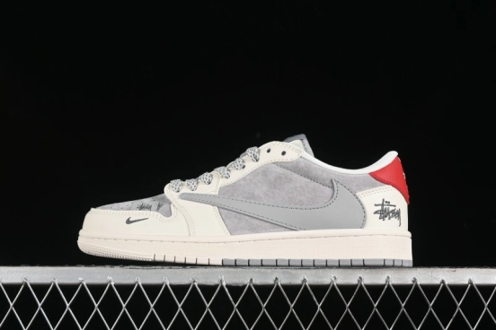 Nike Travis Scott x Fragment Design x Air Jordan 1 Low OG SP AJ1 Retro Sneakers - SJ2068-130